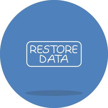 restaurar datos versátil ui elemento vector