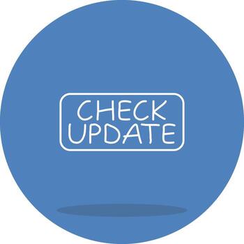 Check Update Consistent Flat Design Asset vector