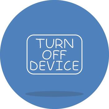 Turn Off Device Utility Focused Graphic Element vector
