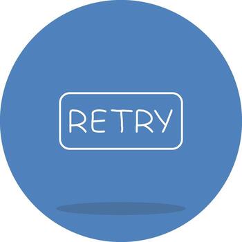 Retry Abstract User Interface Design vector
