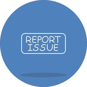 Report Issue Bold Visual Design Mark vector