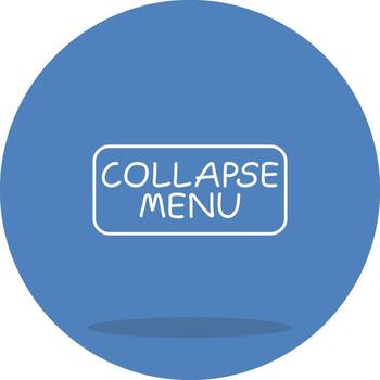 colapso menú optimizado web gráfico diseño vector