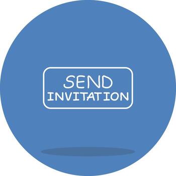 Send Invitation Bold Visual Design Mark vector