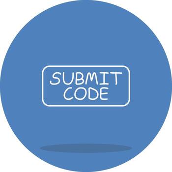 Submit Code Custom Flat Design vector