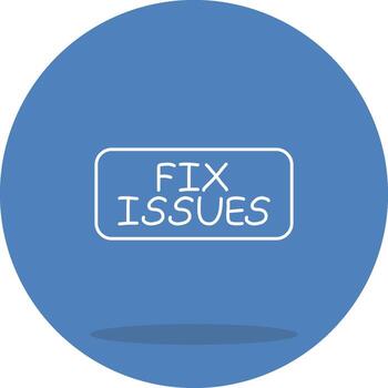 Fix Issues Graphic Interface Design Layout vector