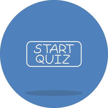 Start Quiz Distinct Visual Design Layout vector