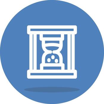 Sand Timer Compact UI Graphic Design vector