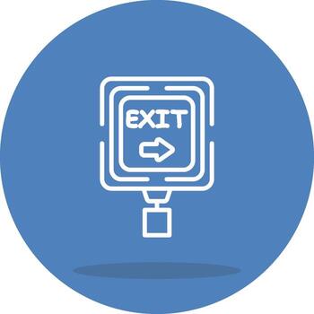 Next Exit Dynamic User Interface Graphic vector
