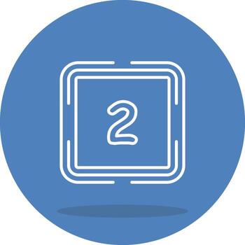 Counting Two Unique UI Graphic Representation vector