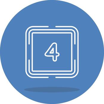 Counting Four Unique UI Graphic Representation vector