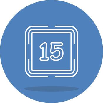 Counting Fifteen Consistent Design Graphic Layout vector