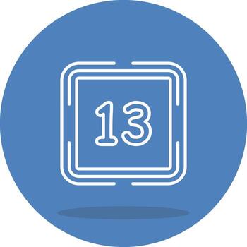 Counting Thirteen System UI Graphic Element vector