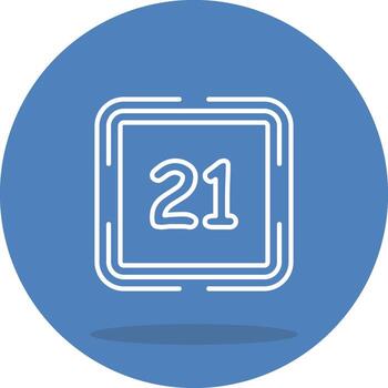 Counting Twenty One Modern UX Graphic Asset vector