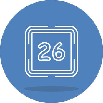 Counting Twenty Six Unique UI Graphic Representation vector