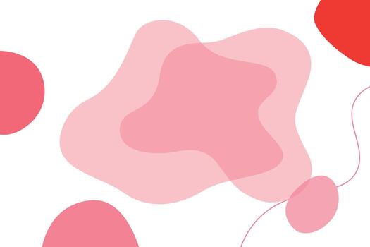 Abstract Organic Shapes Background with Pink and Red Fluid Elements for Modern Design vector