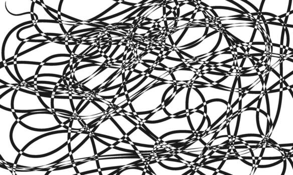 Abstract black and white abstract pattern vector