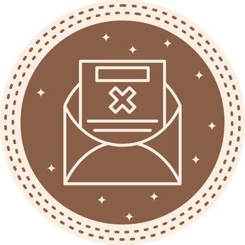 correo electrónico cancelar estructurado ui diseño vector