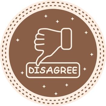 Disagree Scalable Creative Design Object vector