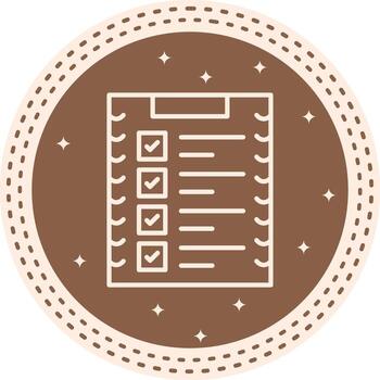 bala lista de marca usuario experiencia símbolo vector