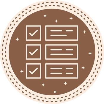 To Do List Consistent Branding Design Symbol vector