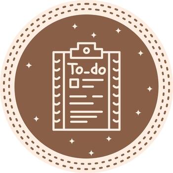 To Do List Balanced Mobile App Symbol vector