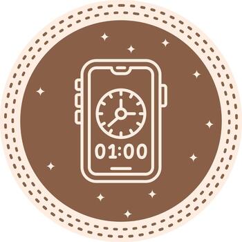 Alarm Balanced Digital Design Feature vector