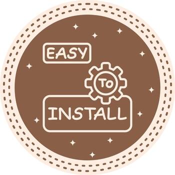 Easy Installation Distinct Visual Symbol Form vector