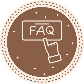 Faq Distinctive Digital Graphic Form vector