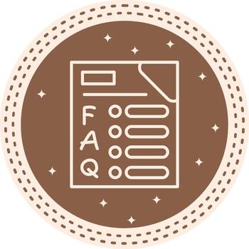 Faq Document Optimized Clean Graphic Asset vector