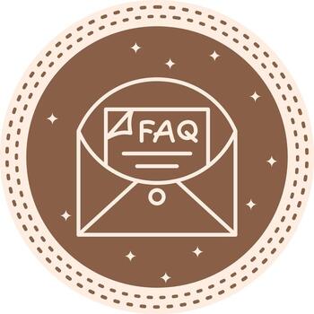 Faq Mail Minimal Web Graphic Form vector