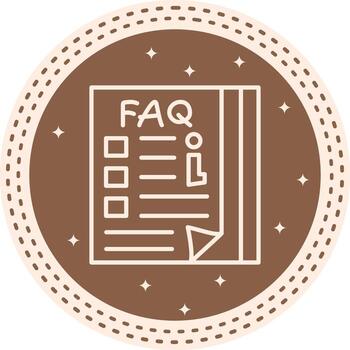 Preguntas más frecuentes documentos moderno plano símbolo diseño vector