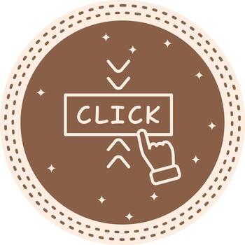 Click Distinctive Digital Graphic Form vector