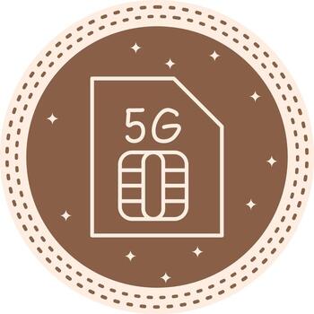 sim tarjeta simplificado visual diseño diseño vector