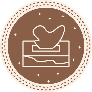 Tissue Box Sharp Web Graphic Illustration vector