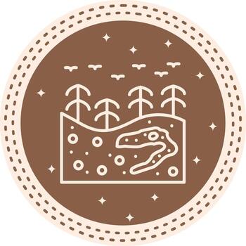 Underground Fossil Professional Web Graphic Form vector