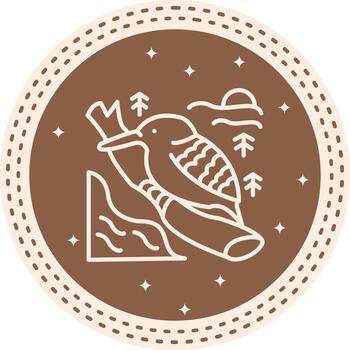 Azure Kingfisher Branded User Experience Symbol vector