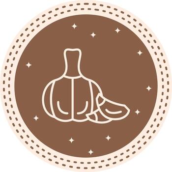 Garlic Fluid Abstract Graphic Shape vector