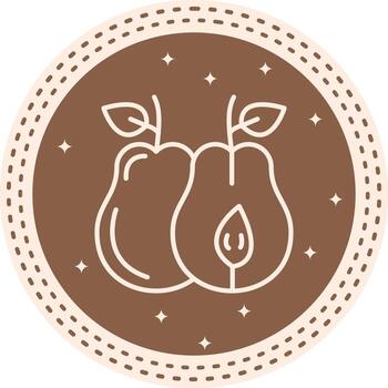 Pear Elegant Visual Design Shape vector