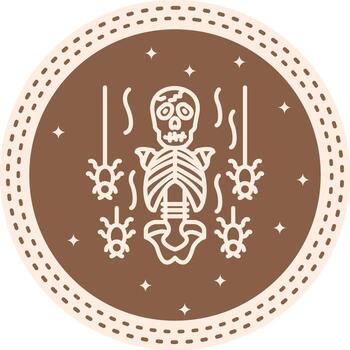 Skeleton Torso Interactive UX Graphic Object vector