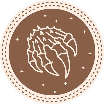 Monster Claw Geometric UI Graphic Layout vector