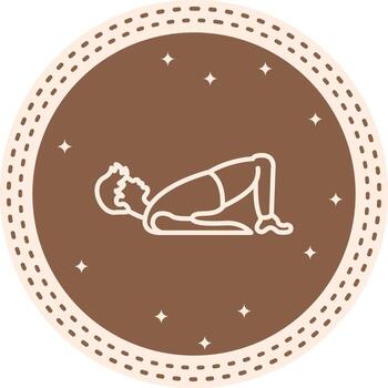 Bridge Pose Geometric Design Shape vector