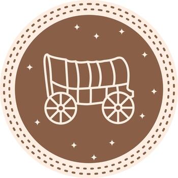 Old Wagon Dynamic Mobile App Graphic vector