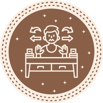 Distracted Compact UI Graphic Sketch vector