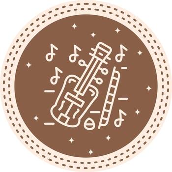 Violin Scalable Creative Design Object vector