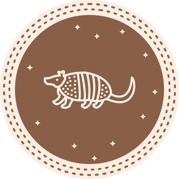 armadillo estructurado ui diseño vector