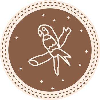 Swift Parrot Feature Highlight Design Mark vector