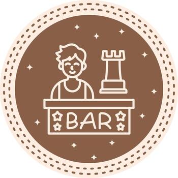 ajedrez bar único web gráfico activo vector