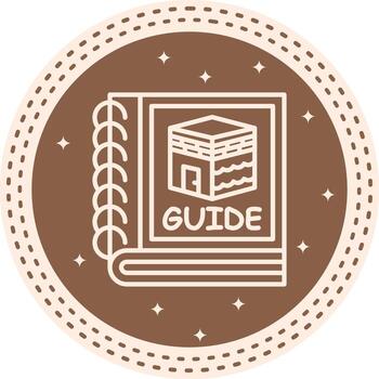 Hajj Guide Distinctive UX Design Shape vector