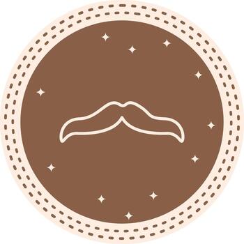Moustache Dynamic Mobile App Graphic vector