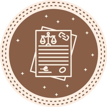 Law Document Distinctive UX Design Shape vector